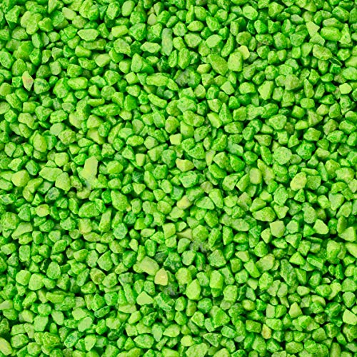 EUROSAND 5 kg Dekogranulat, Zierkies (1Kg=1,59 EUR) 2-3 mm (grün)