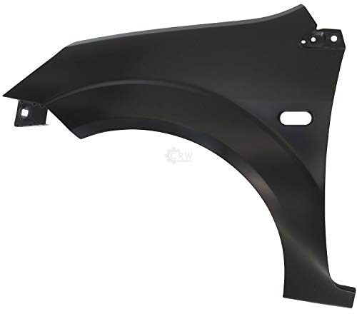 Diederichs Kotflügel vorne links für Ford Fiesta 5 V JH JD Bj. 11.01-03.10 mit Blinkerloch, Schwarz, Legierter Stahl, Auto, Fahrerseite