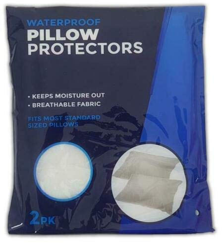 Waterproof Pillow Protector Pack Of 2 Fits Most Standard Sized Pillows