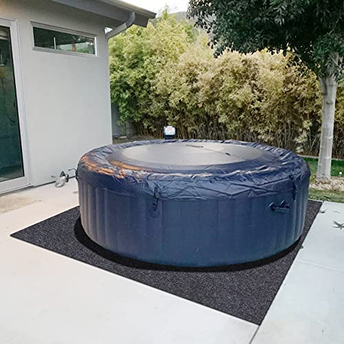 Whirlpool-Matte, schützt die Whirlpools vor Verschleiß, saugfähig/wasserdicht – schützt den Boden, die Matte für die Heimausrüstung, rutschfeste und wasserdichte Unterseite, waschbar (17.8 x 2.1 m)