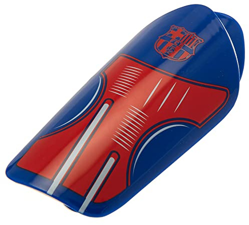 FC Barcelona Schienbeinschoner für Kinder mit Wappen (7-9 Jahre), Rot/Blau