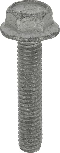 Restagraf - Tornillos para metales con cabeza hexagonal con base, M6-1.00 x 30 mm, acero Clase 8.8 DIN 6921 - Ref. 7166 - Bolsa de 10