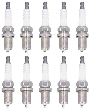 Ouitble K6RTC Zündkerze 10 Stück RC12YC Ersatz-Kupferkern mit festem Anschluss, kompatibel für Rasen- und Gartenmaschinen mit kleinem Motor 12 132 02 12 132 02-S 25 132 12-S