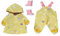 BABY born Deluxe Regen-Oufit mit Regenmantel, Regenhose und Gummistiefeln für 43 cm Puppen, 836460 Zapf Creation
