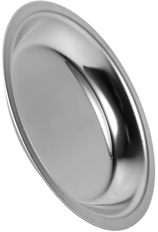 Mikinona Stainless Steel Tea Bag Dish 2.17 Inch Tea Bag Saucer for Home Hotel Tearoom Drip Catcher Practical Cup Mat