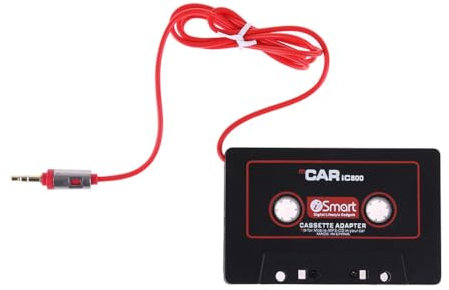 Sxmrmnx Adattatore a cassetta per auto, lettore MP3, MP4, jack da 3,5 mm, per telefono, AUX per lettore CD