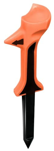 Generisk golftees, 10 graders upptagna tees, avsmalnande bas-design, låg friktionsbyggnad, akcuracy träningsaid för golfare, drivingräckviddar, nybörjare, lessons, bollsport träning