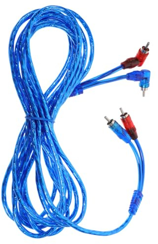 PRETYZOOM Cavo Audio Rca Maschio per Subwoofer Auto Cavo Stereo in Rame con Isolamento in Gomma Riduzione e Connessione Affidabile per Impianti Audio Auto