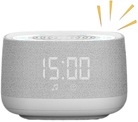 White Noise Sound Machine - Wireless Sleep Aid Device, Compact Portable Sleep Machine with Adjustable Volume and Timer for Light Sleepers New Parents Travelers Students Professionals Home Bedroom