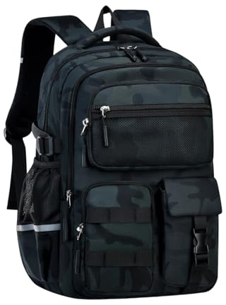 EKUIZAI Boys Backpack for Kids Camouflage Bookbag for Elementary Middle School Students Large Capacity Casual Backpack
