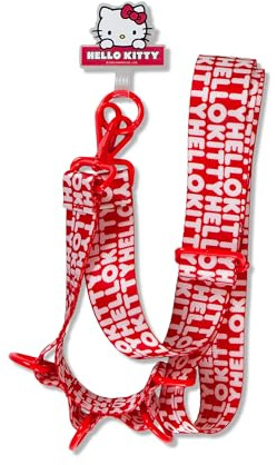 Sonix x Sanrio Crossbody Utility Phone Strap | Adjustable Lanyard Hands-Free Accessory, Universal Tether Tab Attachment | Red - Hello Kitty
