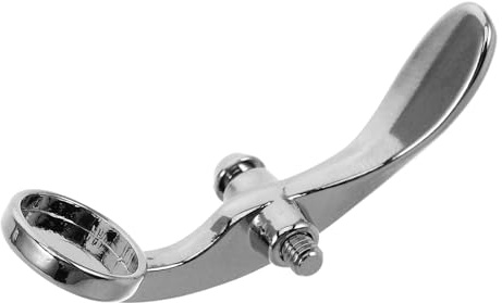 Homoyoyo Trumpet Water Key Spit Valve Screw Fastening Easy Installation Silver Replacement Parts for Trumpet Repair and Maintenance