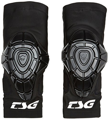 TSG Unisex – Erwachsene Winkel-Sleeve Joint Elbow Fahrrad, Schwarz, XL