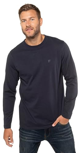JP 1880 Maglia Basic con Maniche Lunghe e Oeko-Tex Blu Notte Scuro XXL 702559730-XXL