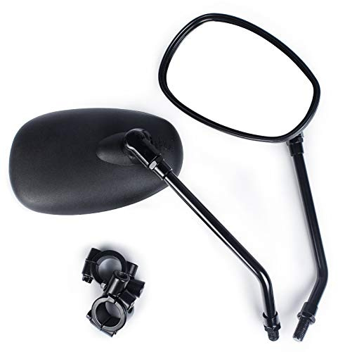 Universal Motorcycle Mirrors Black Rearview Mirrors with 7/8” Handle Bar Mount For Bike, Motorcycle