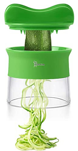 Cortador en Espiral para Cortar Verduras, Rallador de Verduras,Cortador de Verduras Multifuncion, Cortador en Spirelli Manual, Adecuado para Zanahorias, Pepinos y Calabacin Pasta