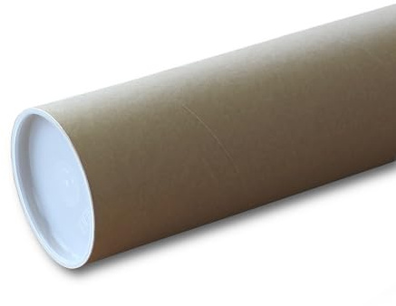 Niik Tubo di in cartone 164 x 10 cm per da spedizione con tappi in plastica disegni pellicola fogli poster stampe A0 A1 spedizioni