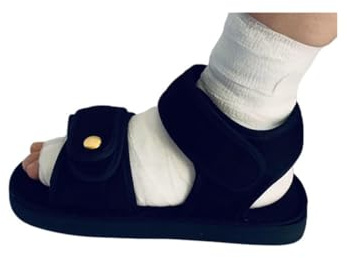 RUIXIA Chaussure Postopératoire Chaussure de Plâtre Chaussure Bout Ouvert pour Pied Blessé Entorse Chaussure Ouverture Large pour Le Pied de Plâtre Protection de Plâtre Soutien du Pied