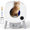 The Fellie Self Cleaning Cat Litter Tray, Automatic Cat Litter Box with APP Control & Safety Protection, Large Litter Tray for Multi Cats, Odor Control, with 1 Roll Garbage Bags