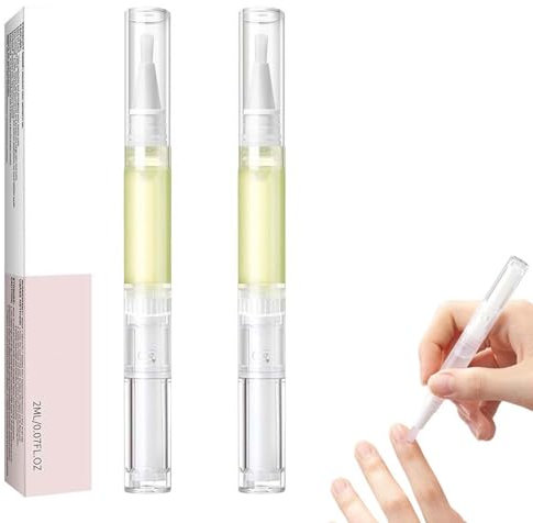 Explcior Lyra Cosmetic Ongles, Huile Cuticules Ongles, Huile de Croissance des Ongles Rayonnante, Sérum Cosmétique for Hydrater, Renforcer et Éclaircir Le Soin des Ongles(2pcs)