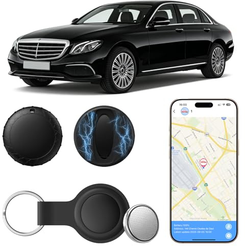 Localizzatore GPS per Auto, 2026 Nuovo GPS Tracker per Auto Compatibile con Android e iOS, Magnetico Nascosto Localizzatore Gps Senza SIM, Tracker tag per Bambini, Auto, Animali Domestici - Nero