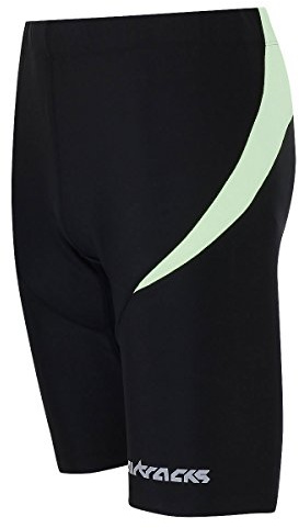 Pantalon de course court Airtracks Pantalon fonctionnel Pro/Tight Short Running/respirant/compression, Mixte Homme, noir/gris, xl