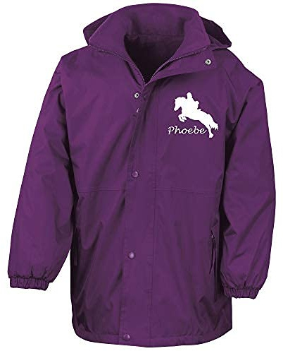 Luvponies Personalised Storm-Dri Horse Riding Jacket (Purple,11-12 Years)