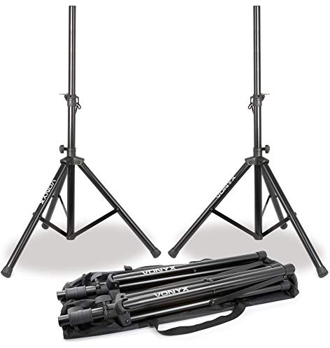 COPPIA STATIVI CON BORSA SUPPORTI CASSE ACUSTICHE TREPPIEDI UNIVERSALI