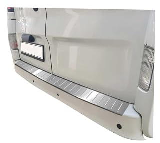 Protection Seuil de Pare-Chocs arrière - Compatible avec Renault Master 2010-2022 - Couverture de Seuil de Coffre - Bande Seuil de Chargement - Style élégant - en Acier INOX Chromé Brossé