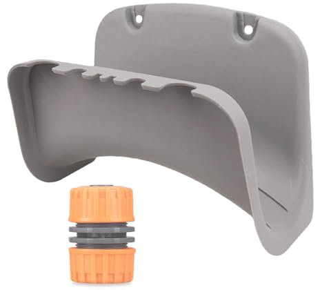 Generic Schlauchhalter Wandhalterung – Wasserschlauchtrommel, PP-Halterung, Wasserschlauchtrommel, Gartenschlauchaufbewahrung, Wandhalterung, sichere Halterung für Rohre