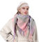 Evolyline Schal Damen Winter Kariert Schals & Tücher Für Damen Oversize Karo Tartan Streifen Plaid Muster Halstuch Schultertuch Schal Quadratischer Deckenschal Mit Fransen Weich Deckenschal Tuch