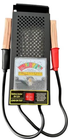 Testeur d'analyseur de batterie, testeur de batterie 12 V,Testeur d'alternateur automobile 12 V | Appareil de contrôle diagnostique de batterie de capacité de charge de 1000 CCA pour le bateau marin S