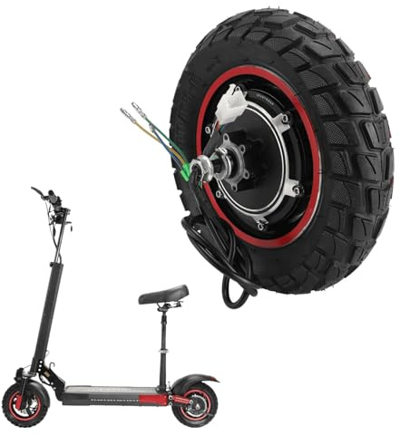 MechKit Electric Scooter Hub Motor for Kugoo M4 M4Pro, 10 Inch 48V 800W | Rear drive wheel motor with solid rubber tire, metal housing, quiet operation and efficient 800W performance