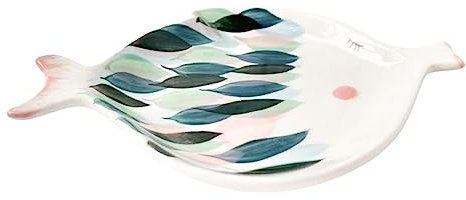 CIYODO Assiette Forme Poisson Céramique Assiette à Dessert Fournitures Pour Maison