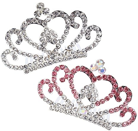 SOIMISS Peignes à Diadème en Alliage Strass, 2pcs, Décoration de Cheveux pour Filles, Coiffure Chic pour Fêtes D'anniversaire et Occasions Spéciales
