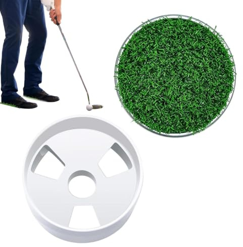 Golf Hole Aid Practical Training Cup, Precision Putting Practice | Sturdy Grass Insert | Exakt måltillbehör, bärbar skicklighetstränare, Essential Green Performance Tool for Aspiring Athle