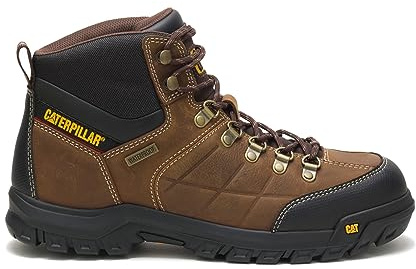 Cat Footwear Men's Threshold Waterproof Soft Toe Work Boot, Real Brown, 9.5