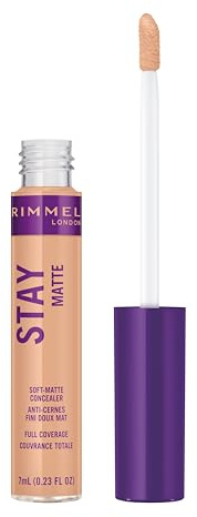 Rimmel London Stay Matte - 111 Fair - Concealer, 24-Hour Wear, Shine Control, Fights Free Radicals, 0.23oz