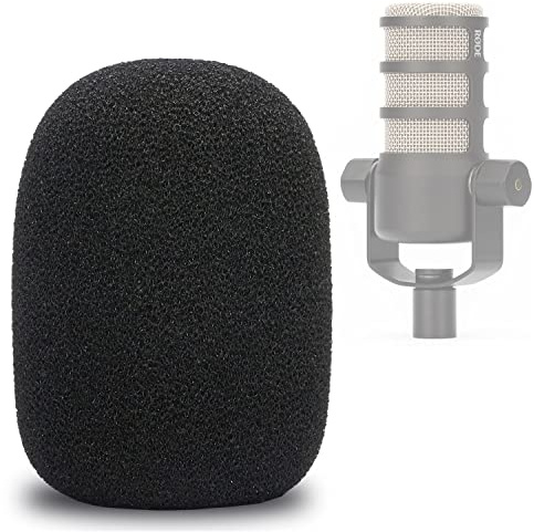 PodMic Pop Filter Foam Cover - Mic Windscreen Wind Cover Customized for Rode PodMic USB Versatile Dynamic Broadcast Microphone to Blocks Out Plosives