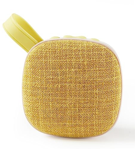 MAIASAURA | Caja de historia para niños Mayia Plus con 200 títulos incluidos | Cuentadora de historia infantil de 0 a 8 años | Caja de música para bebé con rimas, cunas e historias (amarillo rosa)