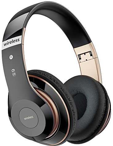 Moobesthy Bluetooth Headphones Over Ear, Wireless Headphones Over Ear, 40H Playtime Headphone Wireless Bluetooth with 6 EQ Modes, Headphone with Mic