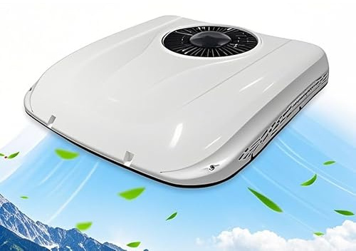 SXHEYUY Climatisation à faible bruit pour camping-car et caravanes - Réfrigération Toit 12 V/24 V pour Camion, Blanc