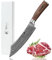 Wakoli EDIB Damast BBQ- und Blockmesser mit Gravur – Personalisiertes Messer, 20 cm Klinge aus 67 Lagen Damaststahl (VG10-Kern), Pakkaholzgriff – Scharfes Küchenmesser Geschenk, Geschenkverpackung