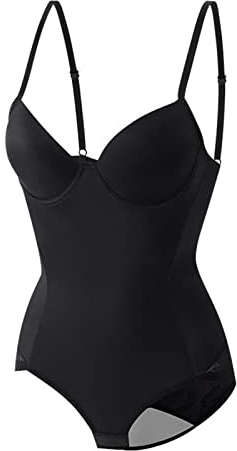 Soutien Gorge Femme avec Bretelles Body Sculptant Femme Gainant Ventre Plat Bodysuit Shapewear Push Up Body Gainant Minceur True Shape Sensation sous-Vêtement Femme Combinaison sans Couture