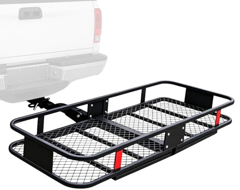 Tasofac Portaequipajes Trasero Para Enganche De Remolque, Cesta Portaequipaje Adecuada Para ATV, Coches, SUV