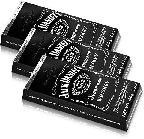 3x Jack Daniel´s Tennessee Whiskey Swiss Liqueur Schokolade 100g