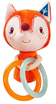 Lilliputiens - Mini hochet Alice - Jouet sensoriel pour bébés avec grelot intégré - Hochet en tissu doux facile à saisir pour bébé - Stimule la motricité fine, la vue et l’ouïe - Dès 3 mois 83124