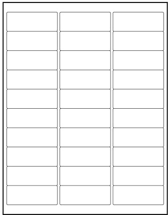Premium Label Supply White Address Sticker Labels – 2.625 x 1 – Laser/Inkjet Compatible – (30 per Sheet), 25 Sheets - 750 Total Adhesive FBA Labels