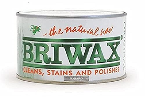 Briwax Original Silver Grey 400g - Multi-Shade Wood Wax Polish | Ideal for Furniture Restoration & DIY Wood Projects