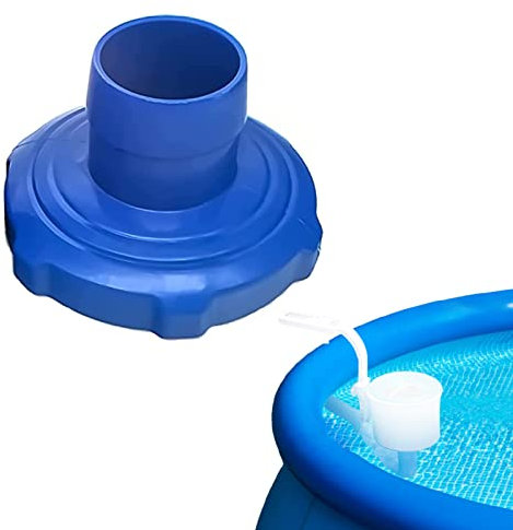 Tubo flessibile per skimmer per piscina fuori terra + adattatore, tubo flessibile e adattatore per skimmer per piscina, tubo flessibile di ricambio per filtro piscina da 80 cm con adattatore